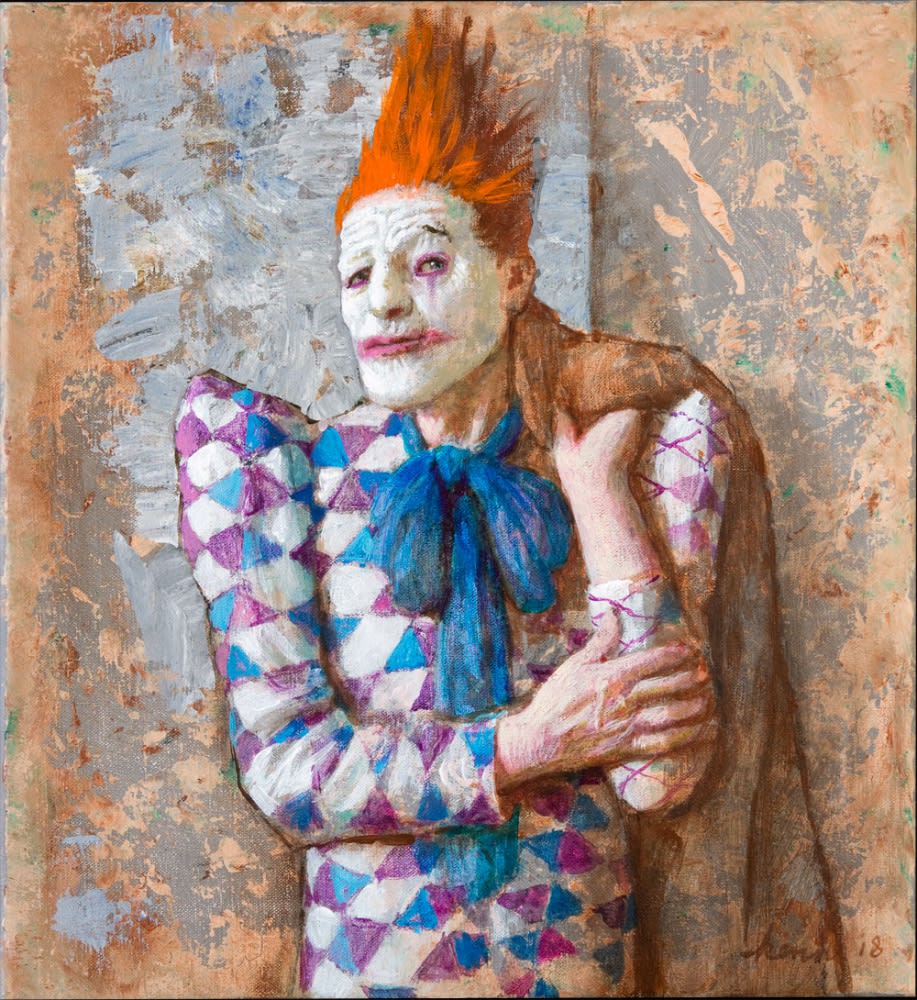 Kenne Grégoire - Joker - 2018 - acyl op linnen - 36 x 40 cm