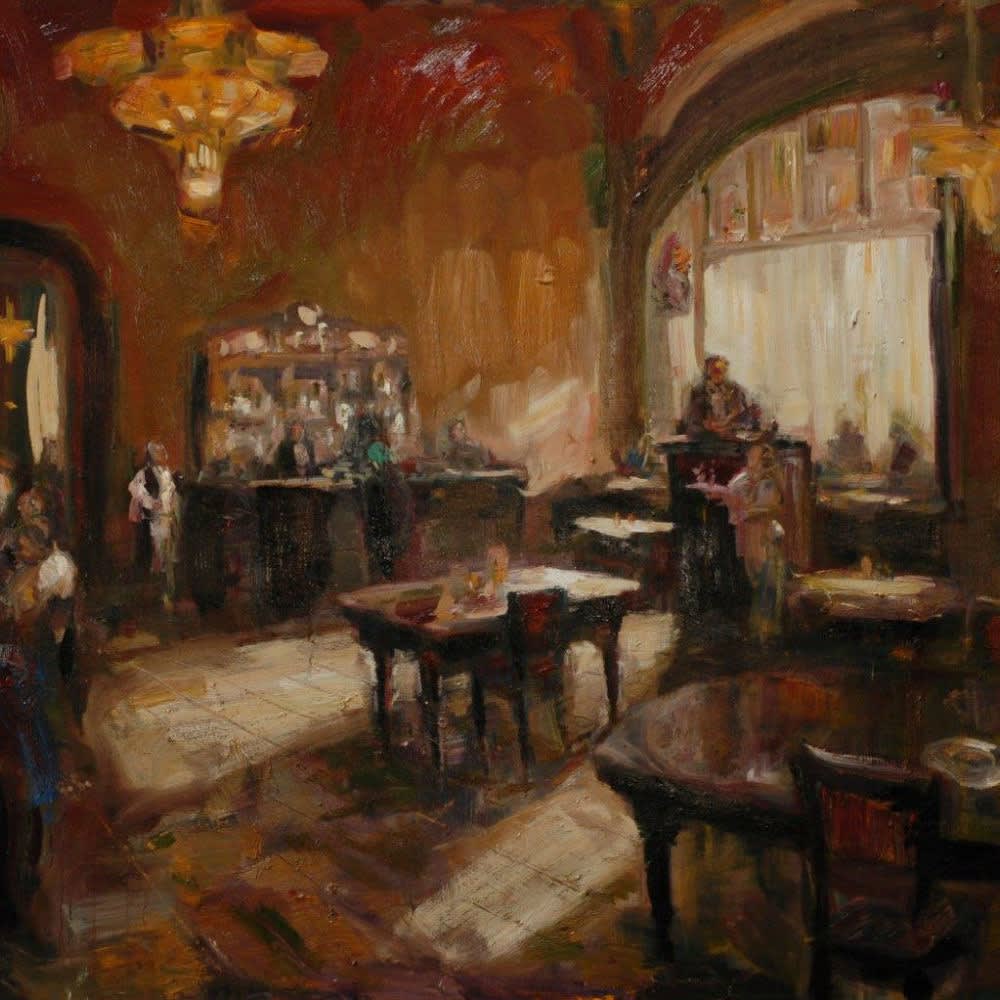 Americain in de namiddag - 2017 - olieverf op doek - 120 x 150 cm