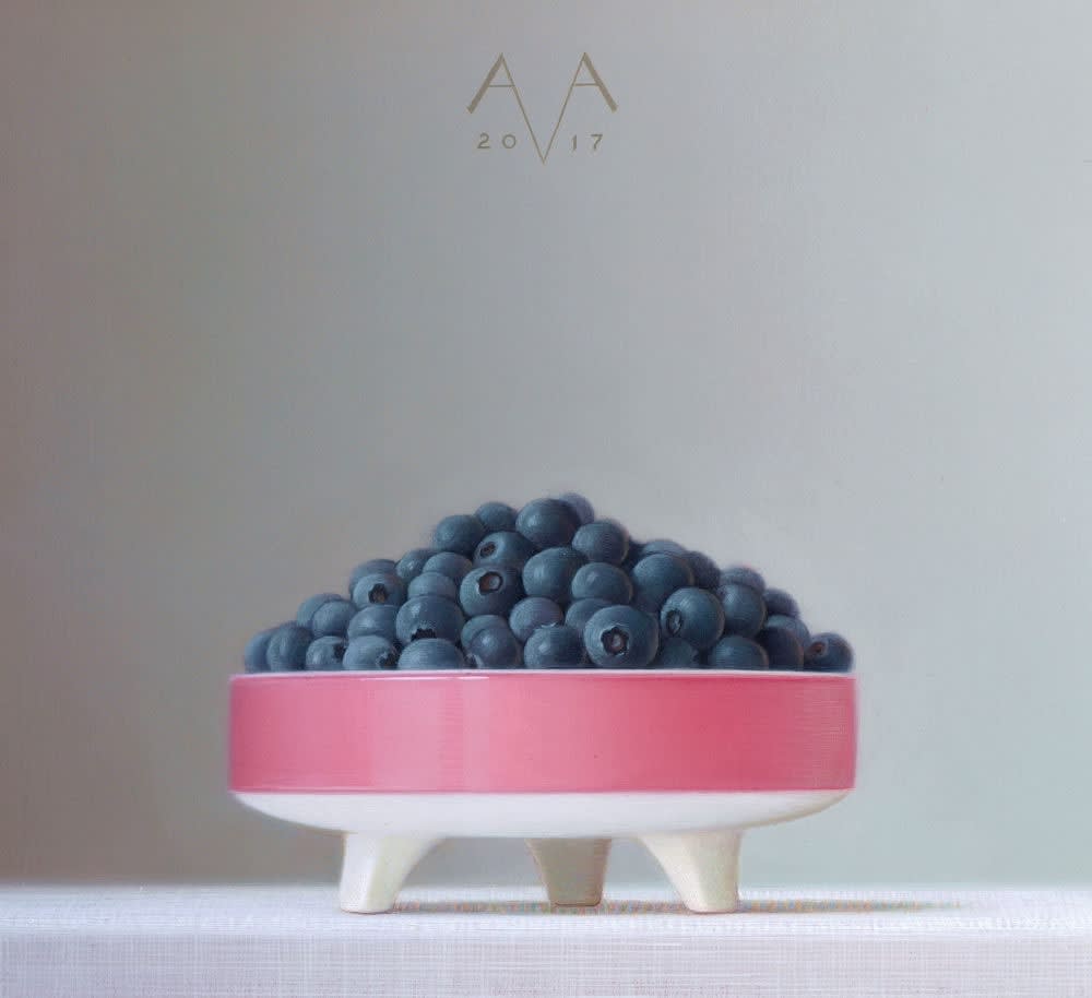 Arnout van Albada - Fruittestje - 2017 - olieverf op paneel - 23 x 24 cm