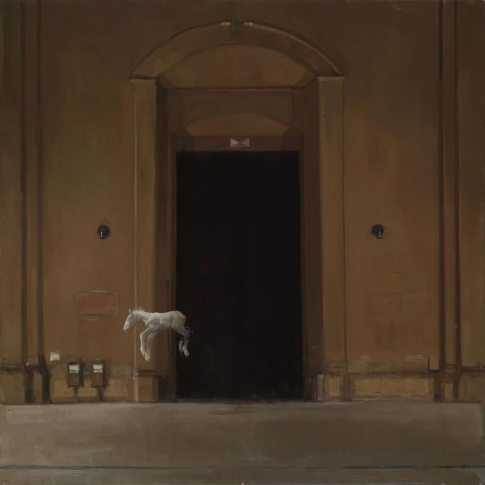 Pieter Pander - Arrezo - 2016 - olie op paneel - 80 x 80 cm