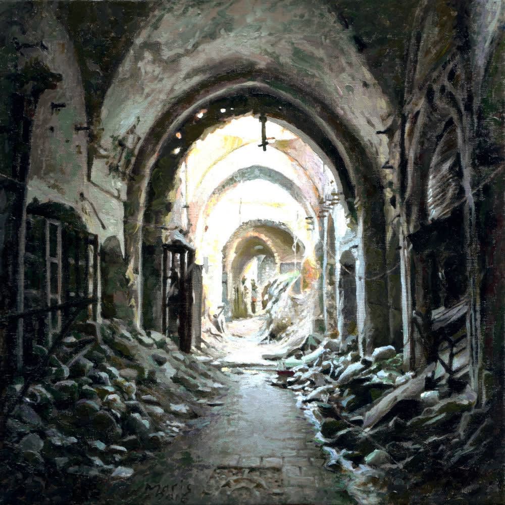 Jan Maris - Doorgang VII - 2016 - olieverf op doek - 39 x 39