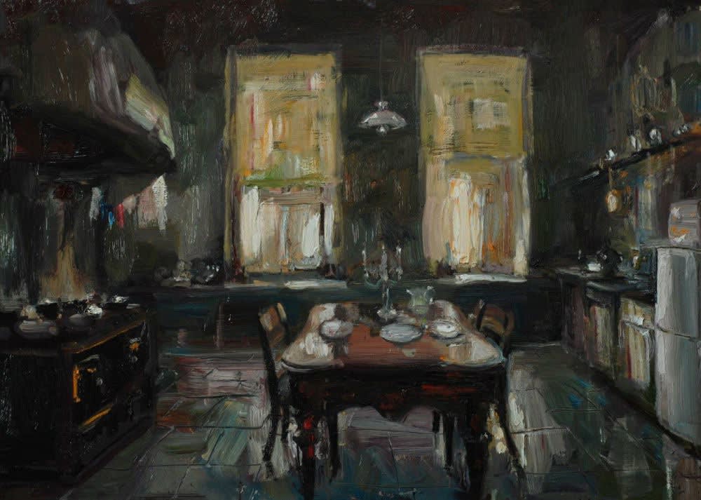 Douwe Elias - Keuken - 2016 - olieverf op paneel - 90 × 120 cm
