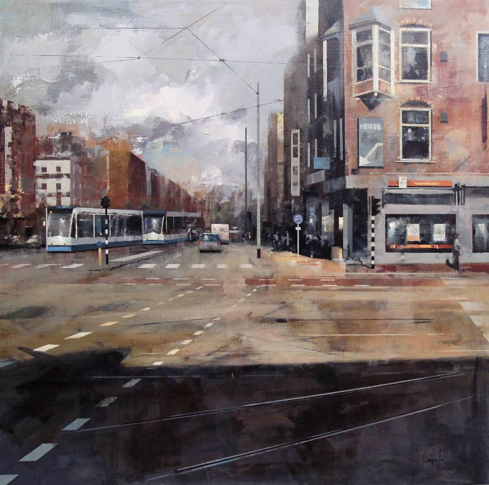 Urréjola - Sunny morning - 2016 - olieverf op doek - 90 × 90 cm