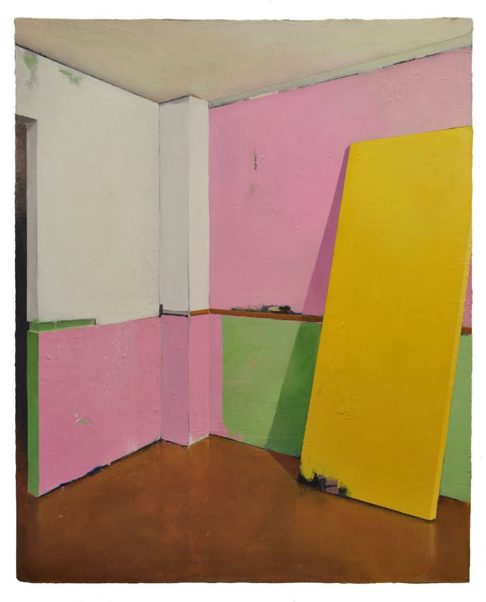 Carlos Sagrera - Yellow door - 2016 - acrylverf op doek - 100 x 81 cm
