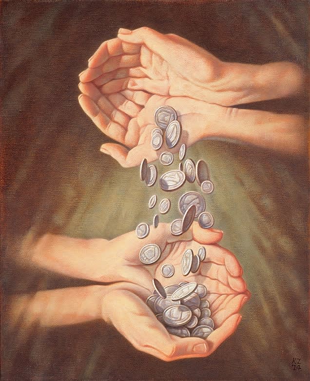 Kik Zeiler - De fooi - 2015 - Olieverf op doek - 40 x 30 cm