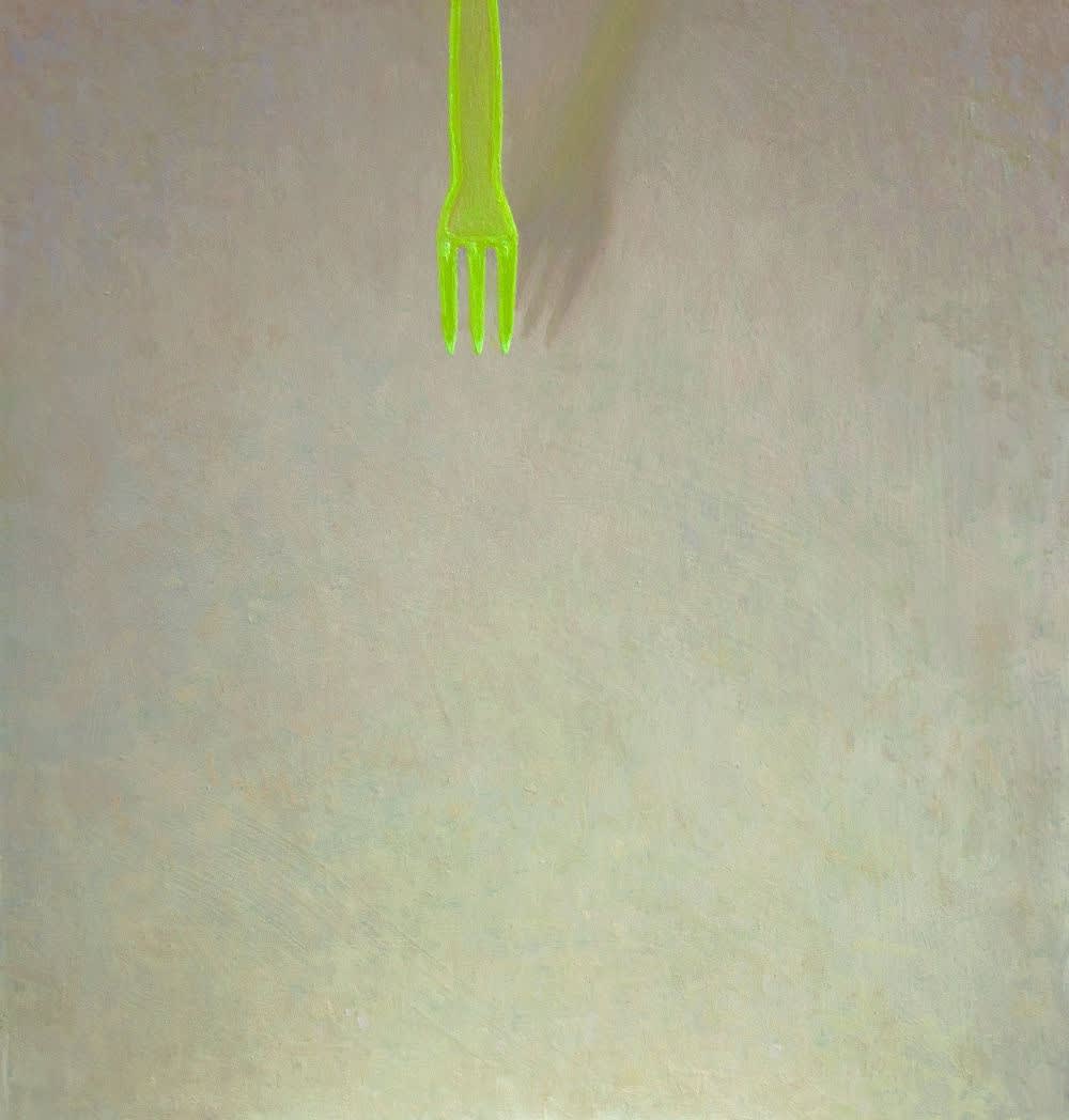 Stijn Rietman - Niets te prikken - 2016 - olieverf op masoniet - 19.2 x 18 cm