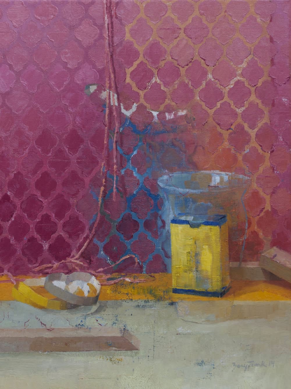 Zoey Frank - Pink Pattern - 2013 - olieverf op doek - 50 x 37,5 cm