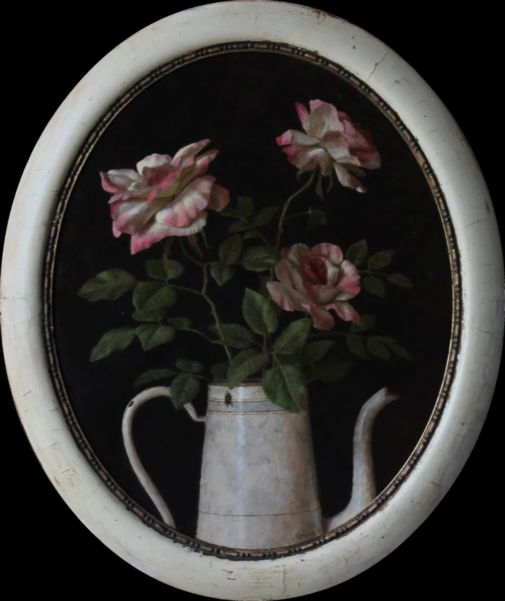 Kenne Grégoire - Drie Rozen - 2015 - Acryl op paneel - 70 x 60 cm