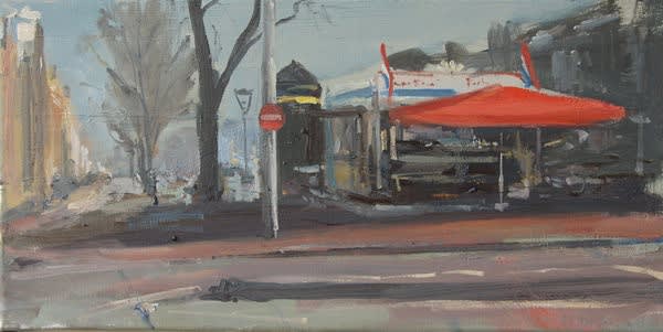 Robert Vorstman - Haringkar - 2015 - olieverf op doek - 25 x 50 cm