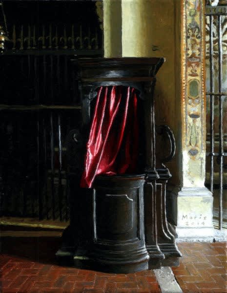 Jan Maris - Biechthok - 2014 - olieverf op doek - 24 × 19 cm