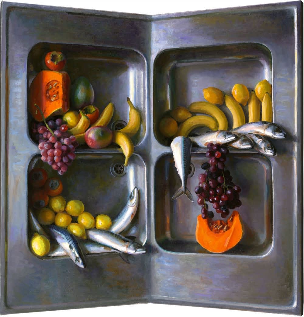 Mario ter Braak - Lichamen en Ondingen - 2013 - olieverf op doek - 109 x 112,5 cm