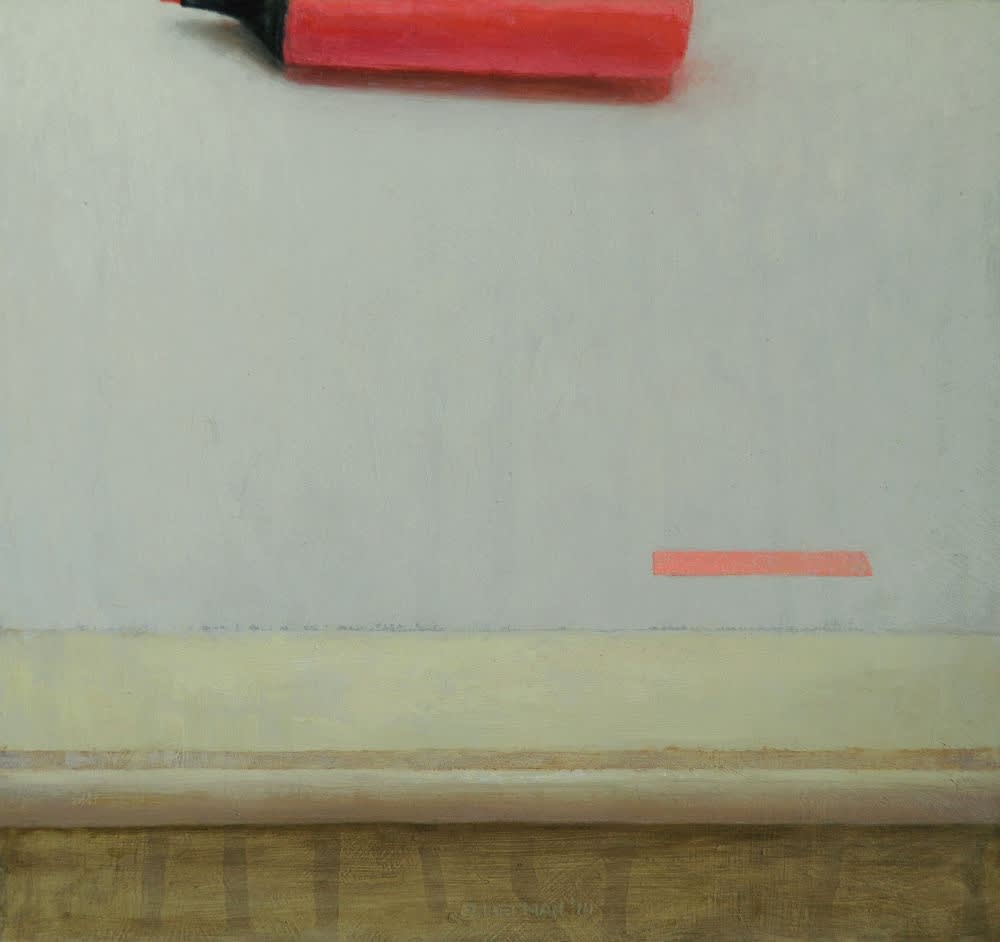 Stijn Rietman - Merkstift - 2014 - olieverf op masoniet - 16.8 x 18 cm