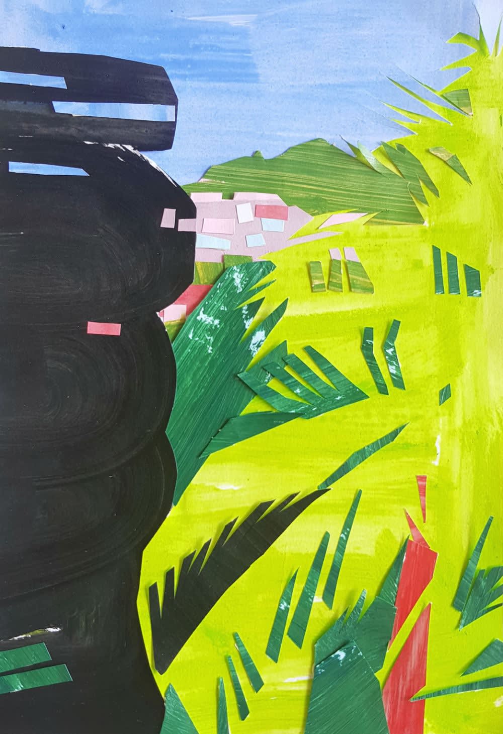Dorine van der Ploeg - Olinda VIII - 2019 - collage op papier - 30 x 21 cm