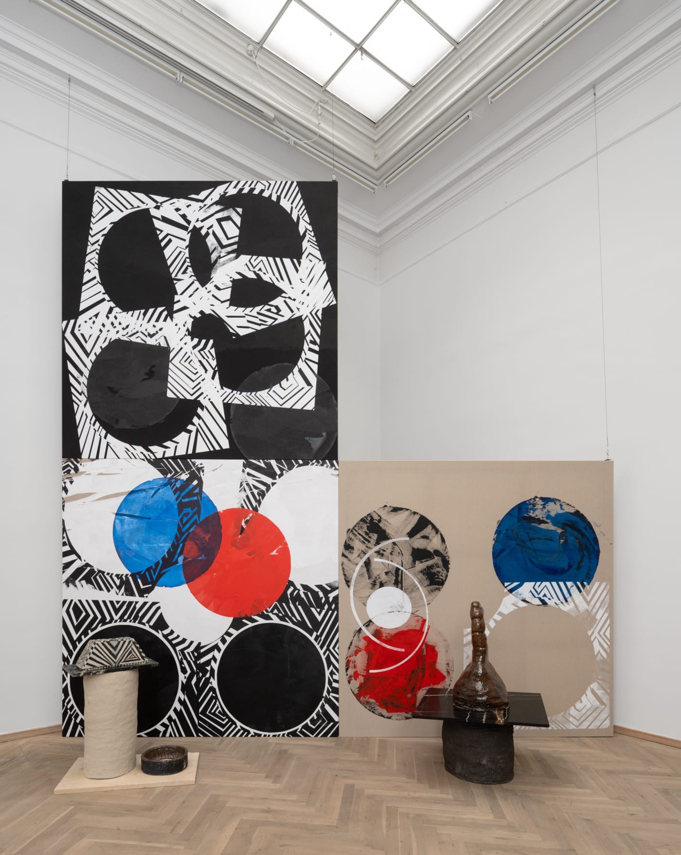 Brook Andrew, Ngaay Ngajuu Dhugul Birra (To See My Skin Broken), 2022. Installation view, Seeds and Souls, Kunsthal Charlottenborg, 2023 Photo : David Stjernholm