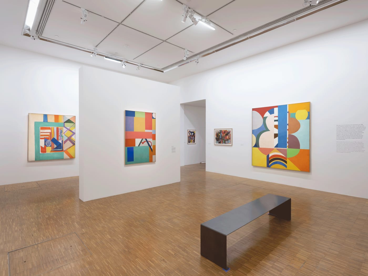Vues de l’exposition Shirley Jaffe. Une Américaine à Paris, Centre Pompidou, Paris, Galerie du Musée et Galerie d’art graphique, Niveau 4. 20 avril - 29 août 2022 © Centre Pompidou, Helene Mauri