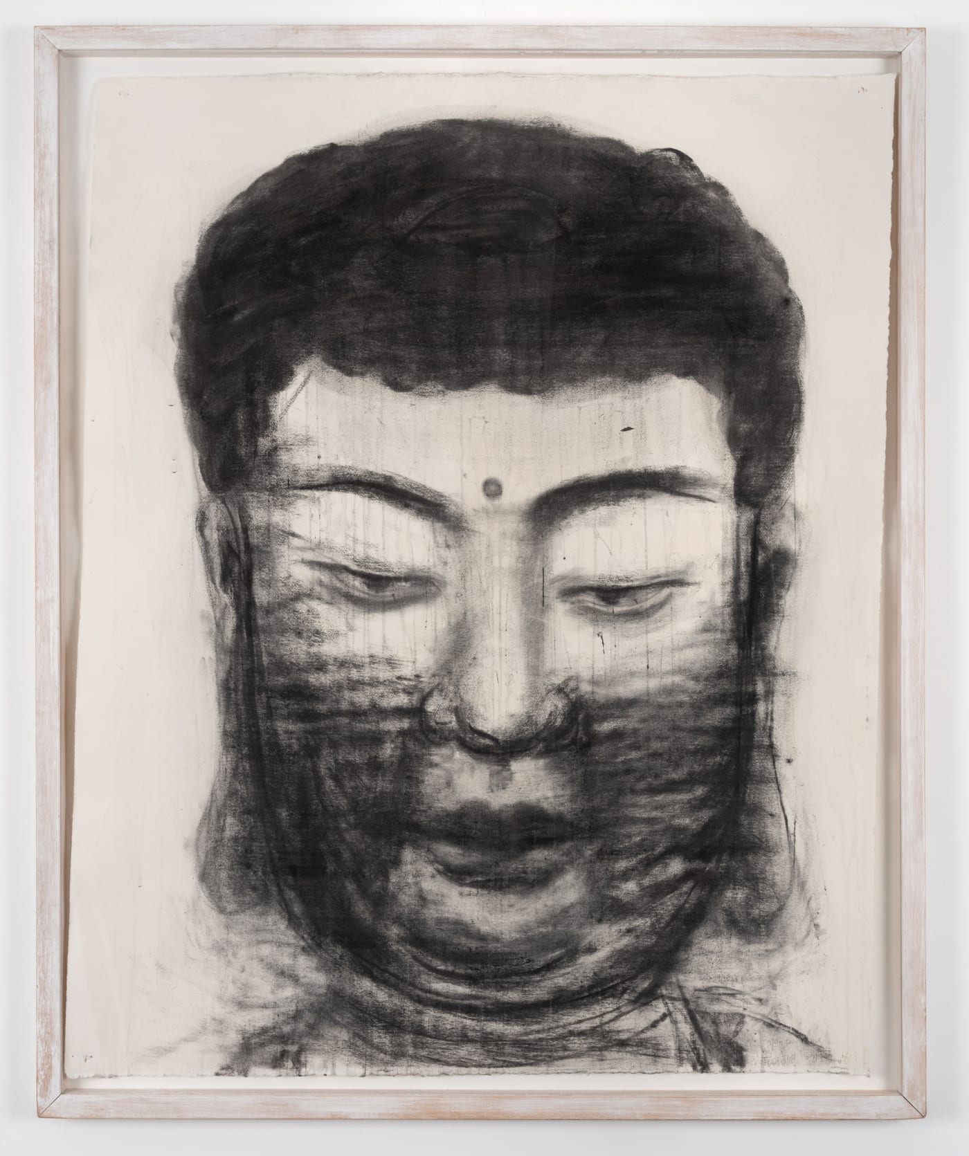 Yan Pei-Ming Bouddha VIII, 1999 Charcoal on paper 125 x 100 cm (49 3/16 x 39 5/16 inches)