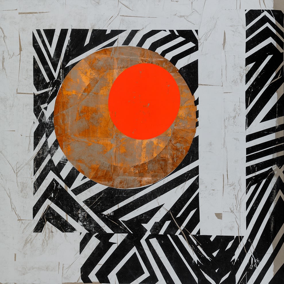 seeing time IV, 2021 Mixed media on linen 235 x 235 cm (92 17/32 x 92 1/2 in)