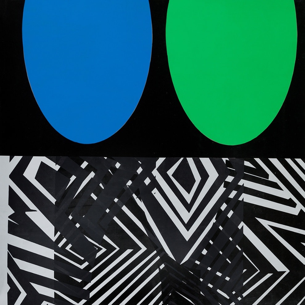 seeing time VIII, 2021 Mixed media on linen 235 x 235 cm (92 17/32 x 92 1/2 in)