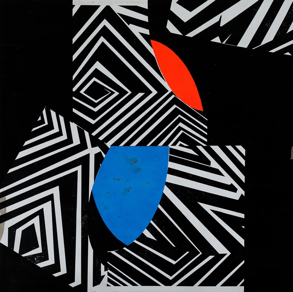 seeing time IX, 2021 Mixed media on linen 235 x 235 cm (92 17/32 x 92 1/2 in)