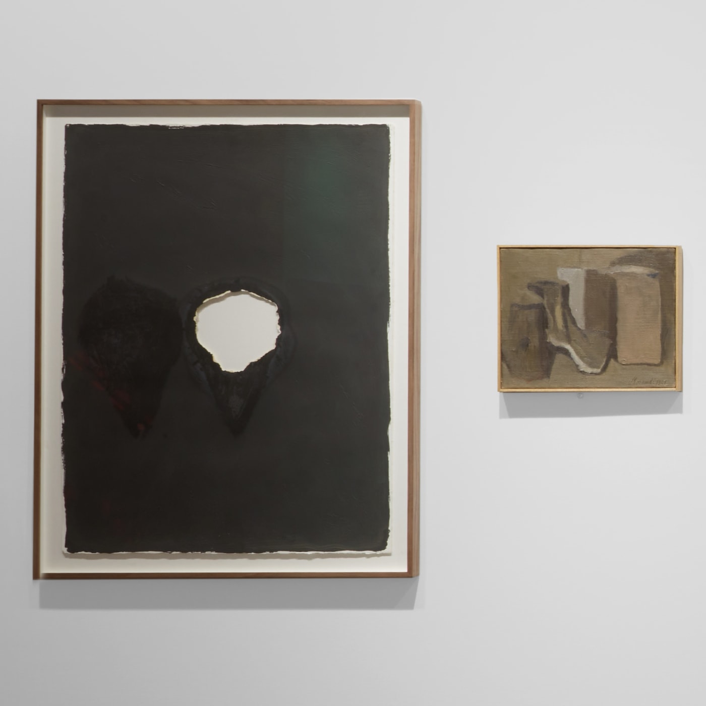 Installation view of "Joseph Beuys - Giorgio Morandi: Imaginary Dialogue" | © Maggiore g.a.m | ph. Sebastiano Pellon di Persano | All rights reserved