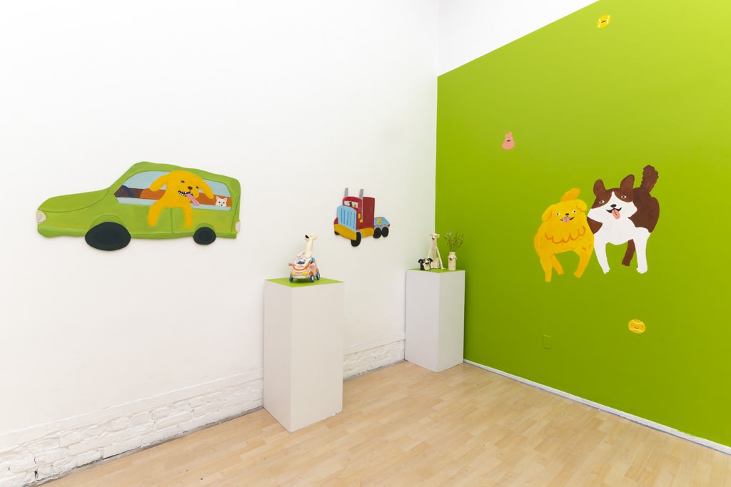 Katie Kimmel "Dog Park" installation view