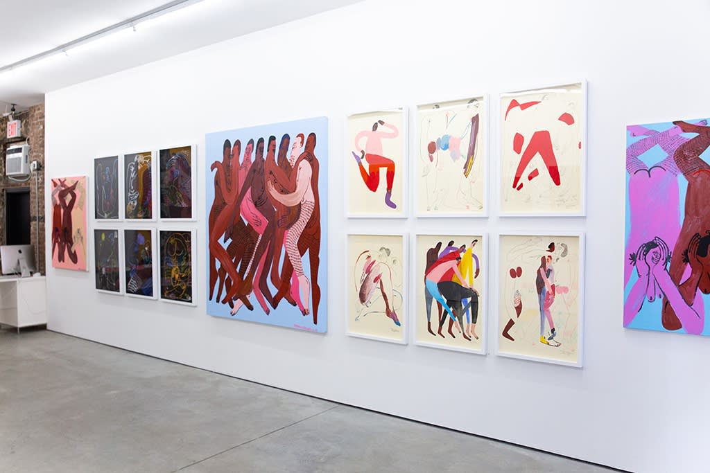 Installation view of Jeffrey Cheung solo show "Tangle" in NYC