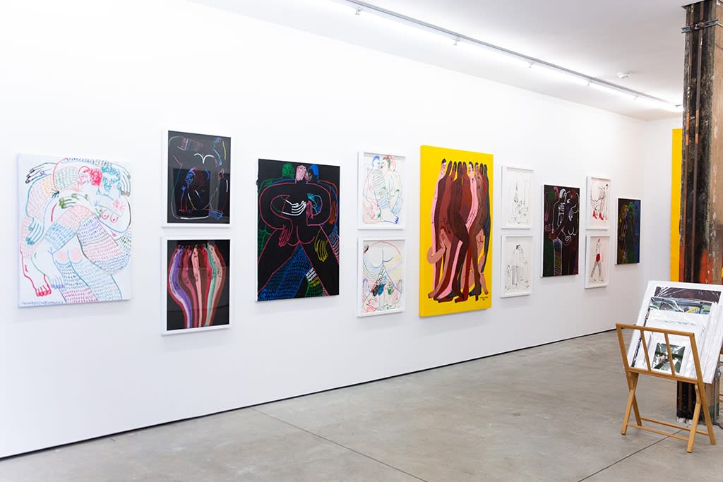 Installation view of Jeffrey Cheung solo show "Tangle" in NYC