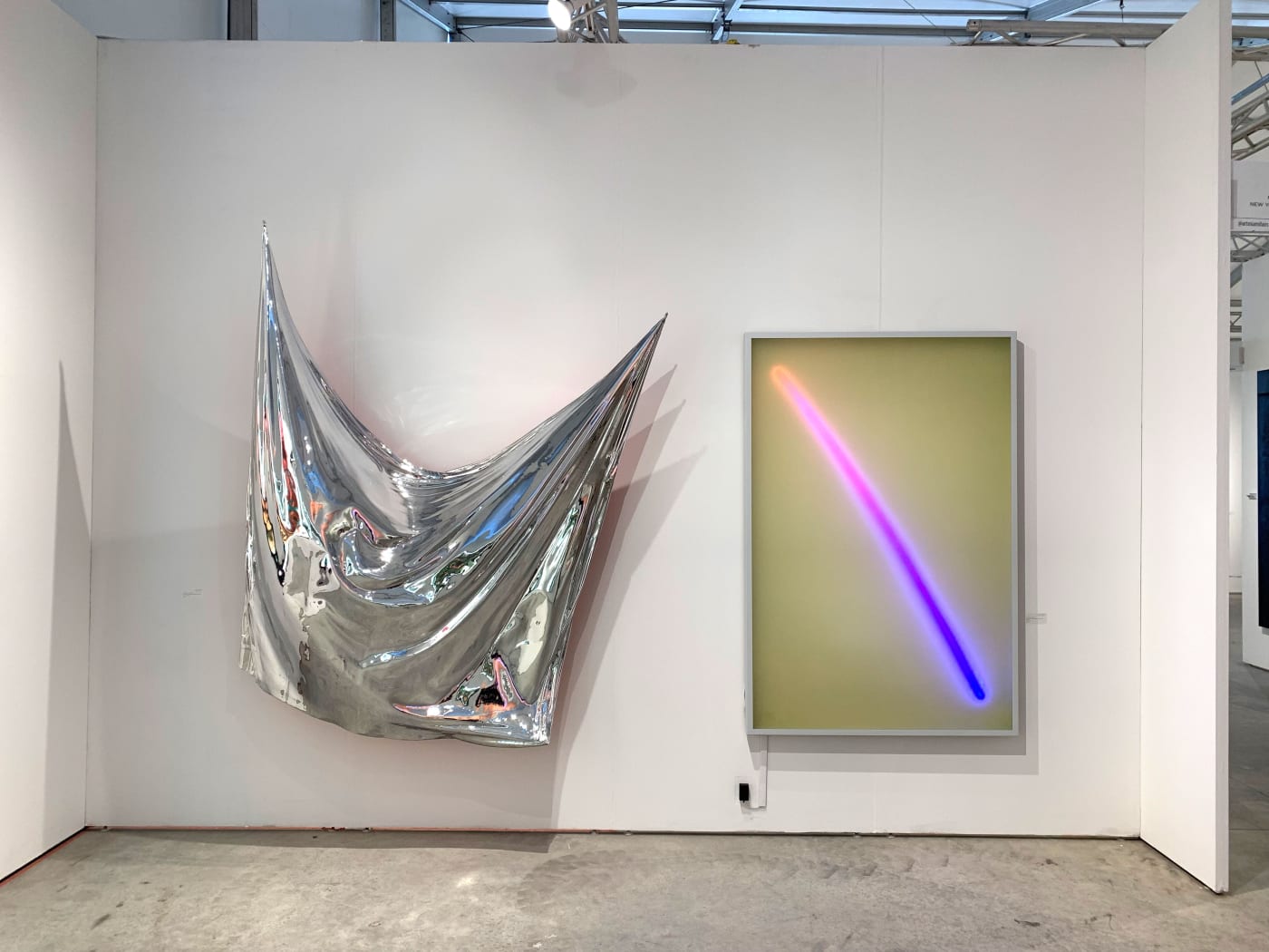 Hashimoto Contemporary booth with Peter Gronquist at Art Miami