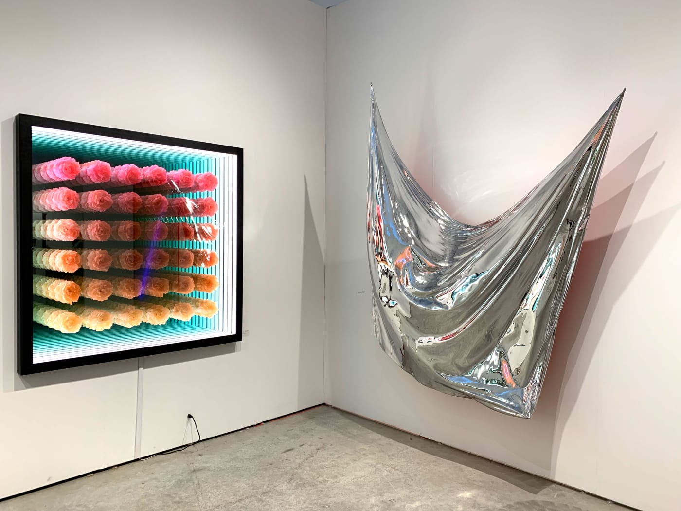 Hashimoto Contemporary booth with Peter Gronquist at Art Miami