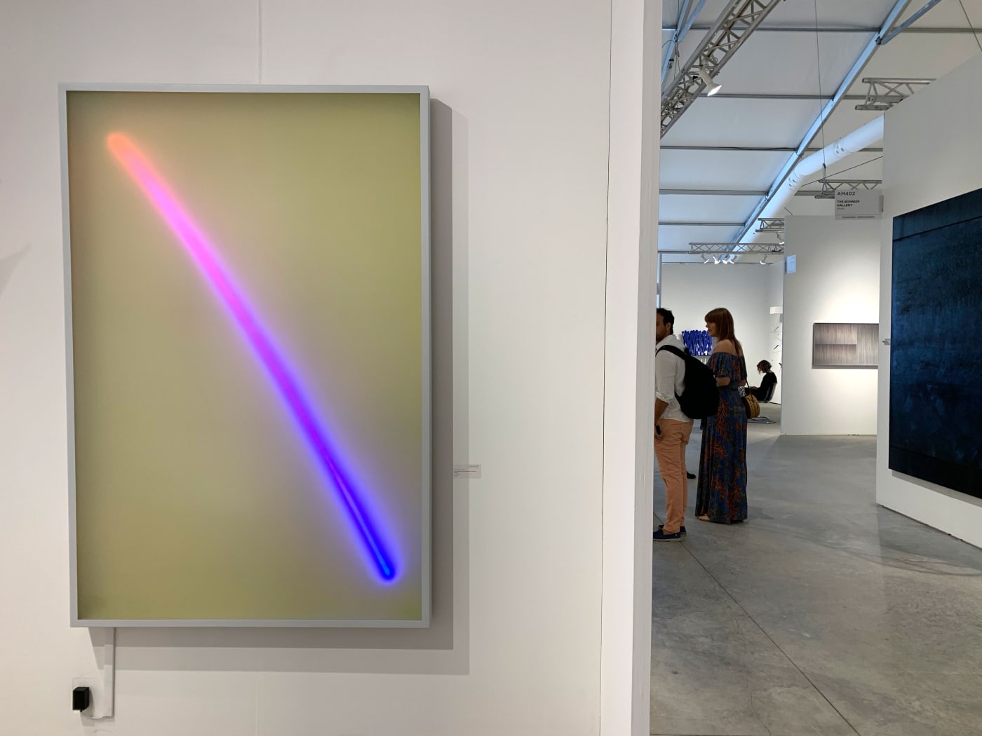 Hashimoto Contemporary booth with Peter Gronquist at Art Miami