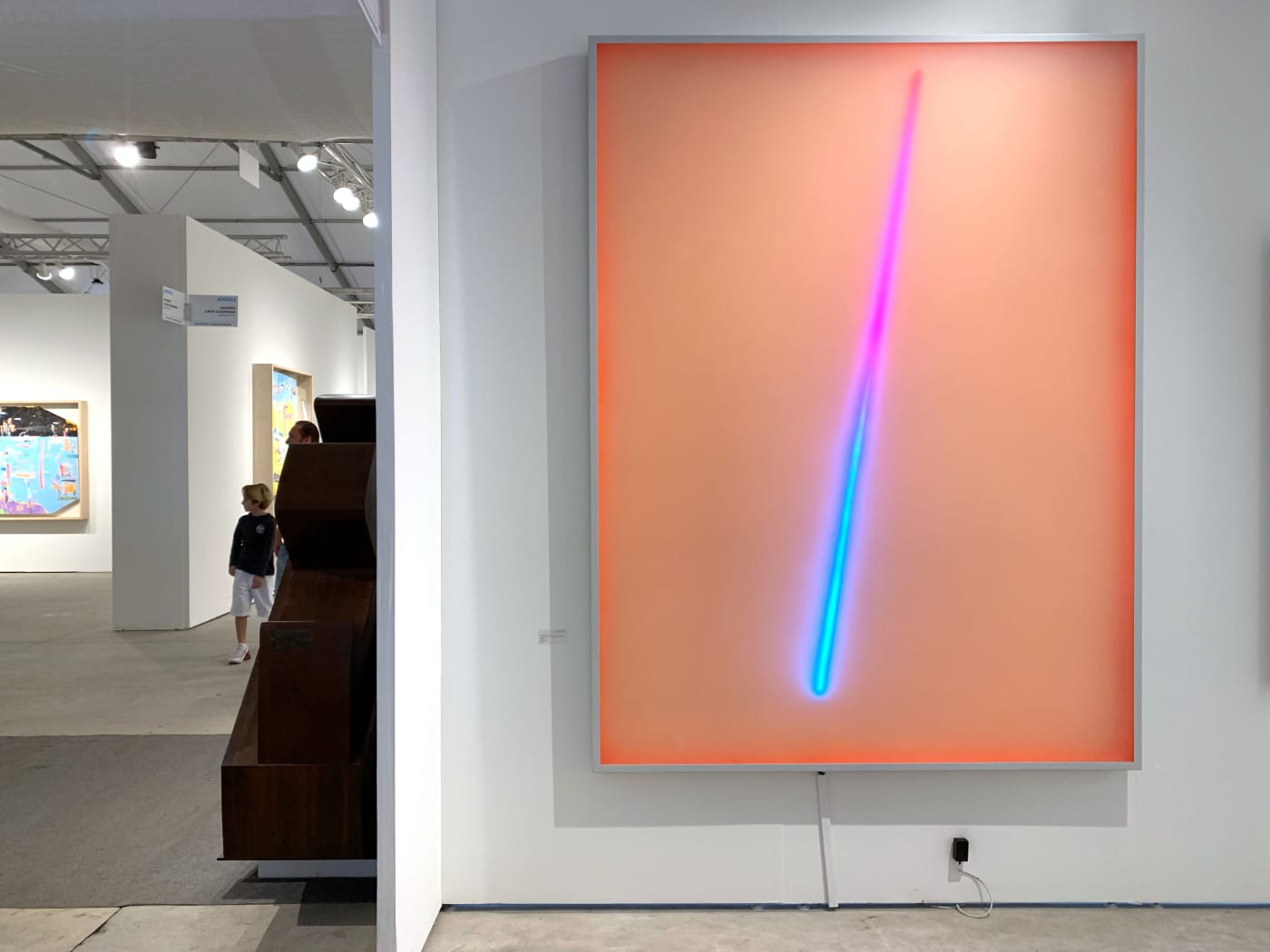 Hashimoto Contemporary booth with Peter Gronquist at Art Miami
