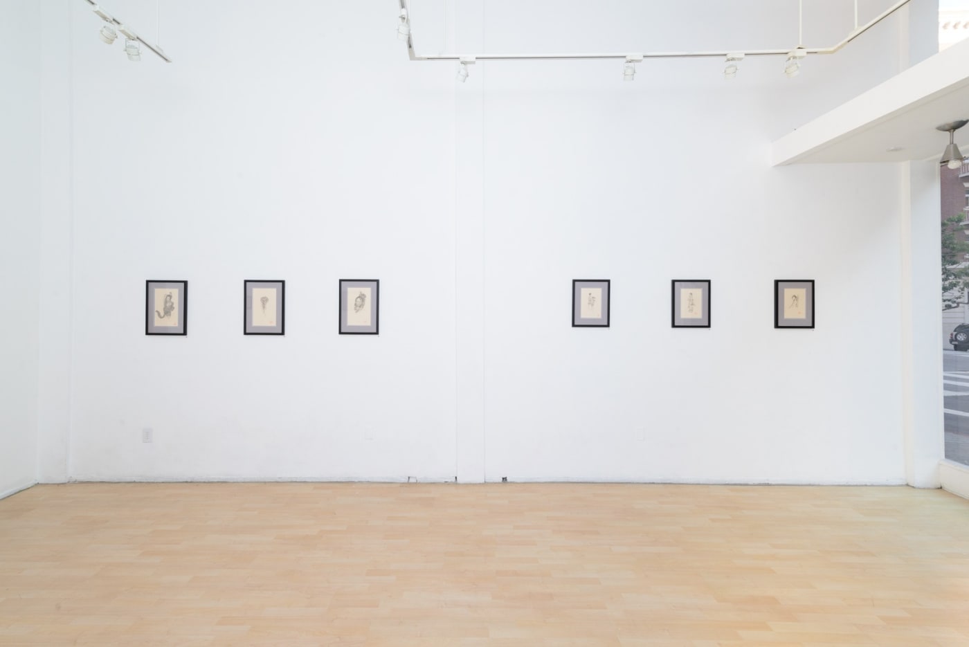 Installation view of artist Ozabu's solo exhibition Meguru at Hashimoto Contemporary, San Francisco.