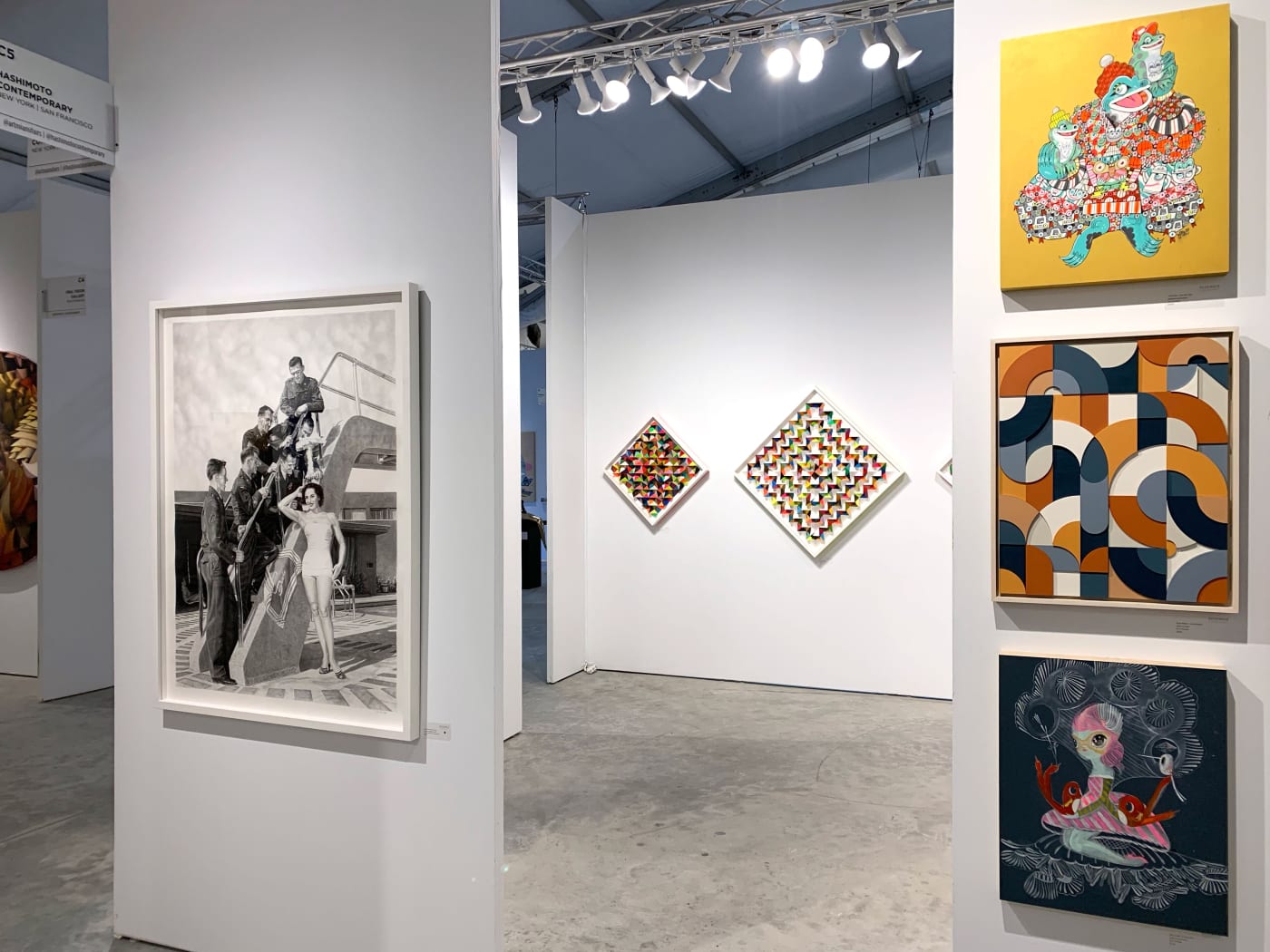 Hashimoto Contemporary booth at CONTEXT Art Miami