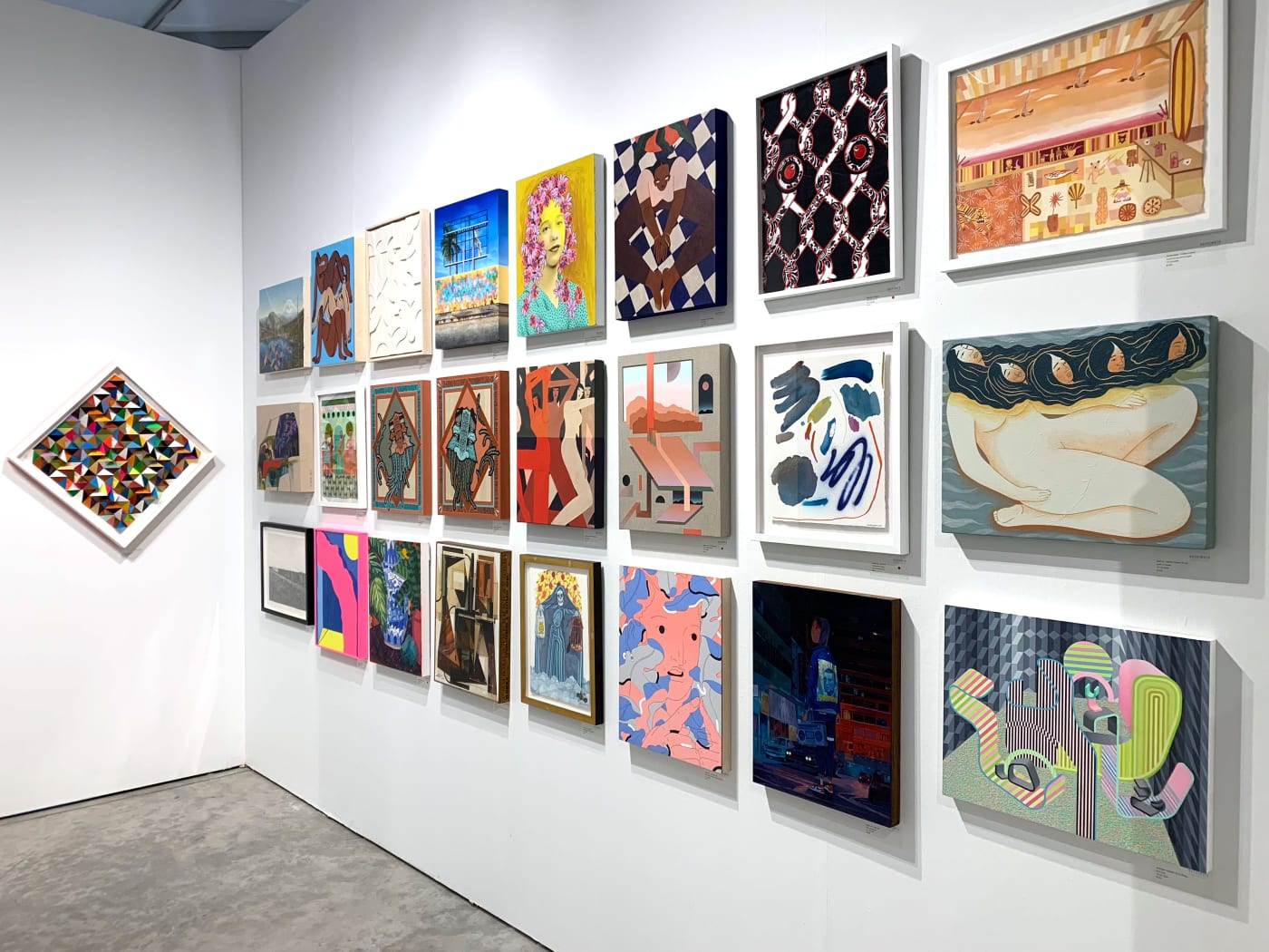 Hashimoto Contemporary booth at CONTEXT Art Miami