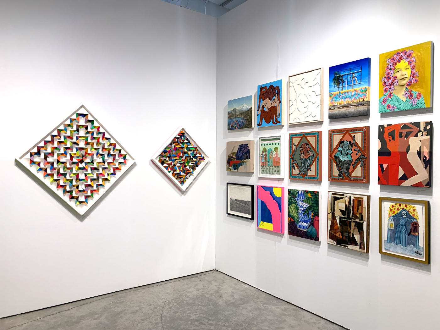 Hashimoto Contemporary booth at CONTEXT Art Miami