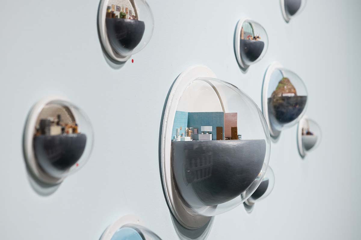 Abigail Goldman miniature bubbles on wall