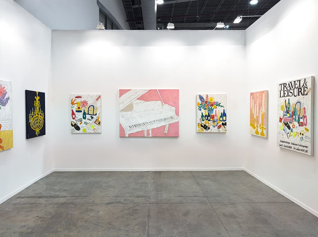 Installation view from Michael McGregor's solo presentation at Zona Maco 2025