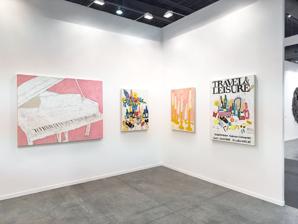 Installation view from Michael McGregor's solo presentation at Zona Maco 2025