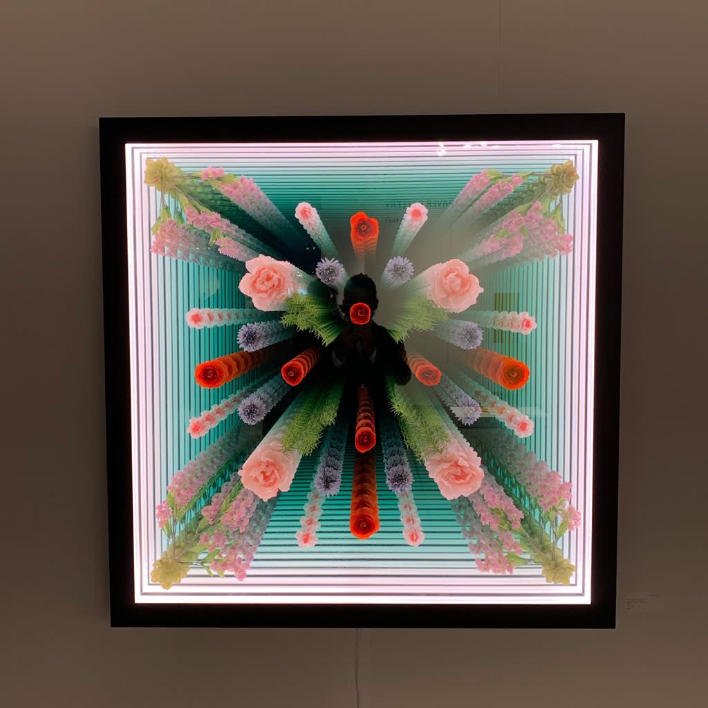 Installation image of Peter Gronquist's piece "Arrangements" at the Seattle Art Fair 2019