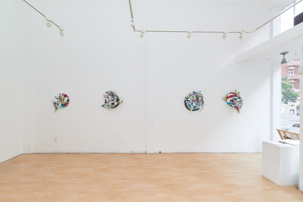Installation image from Crystal Wagner's "Axiom" at Hashimoto Contemporary SF