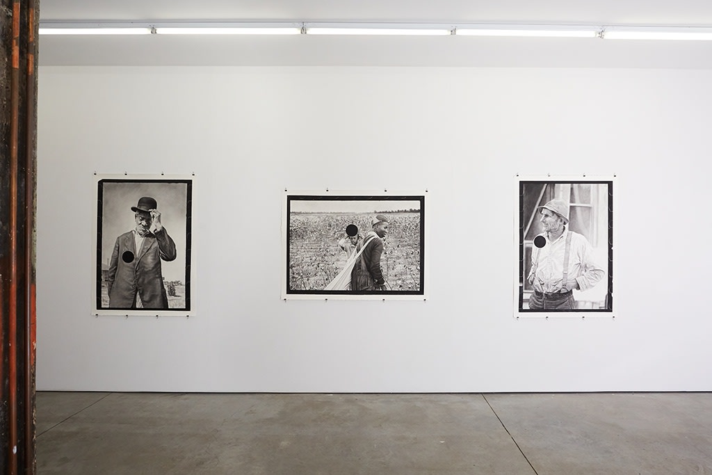 Installation image from Joel Daniel Phillips'  exhibition "Killing The Negative" at Hashimoto Contemporary NYC
