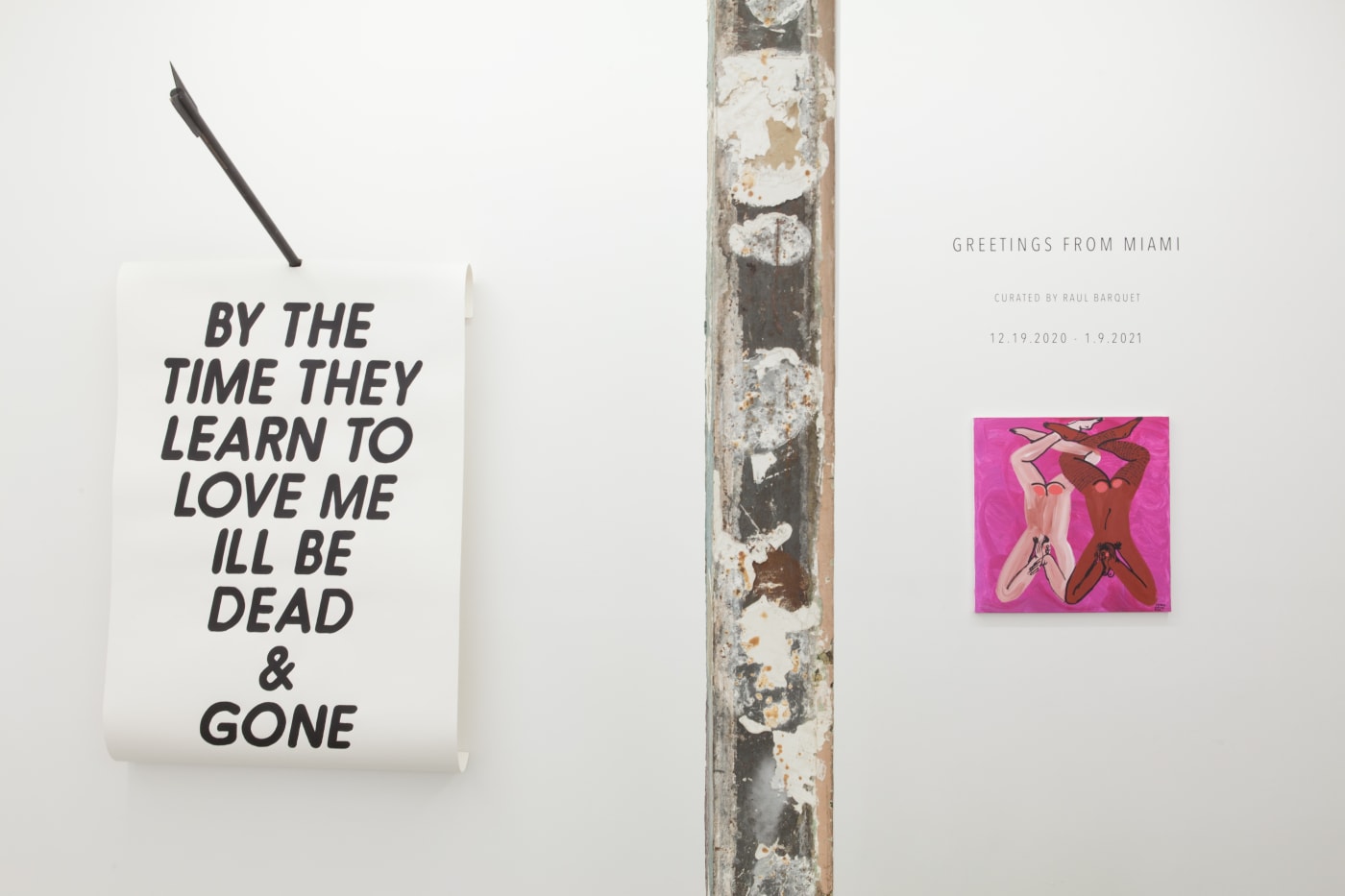 "Greetings from Miami" installation image