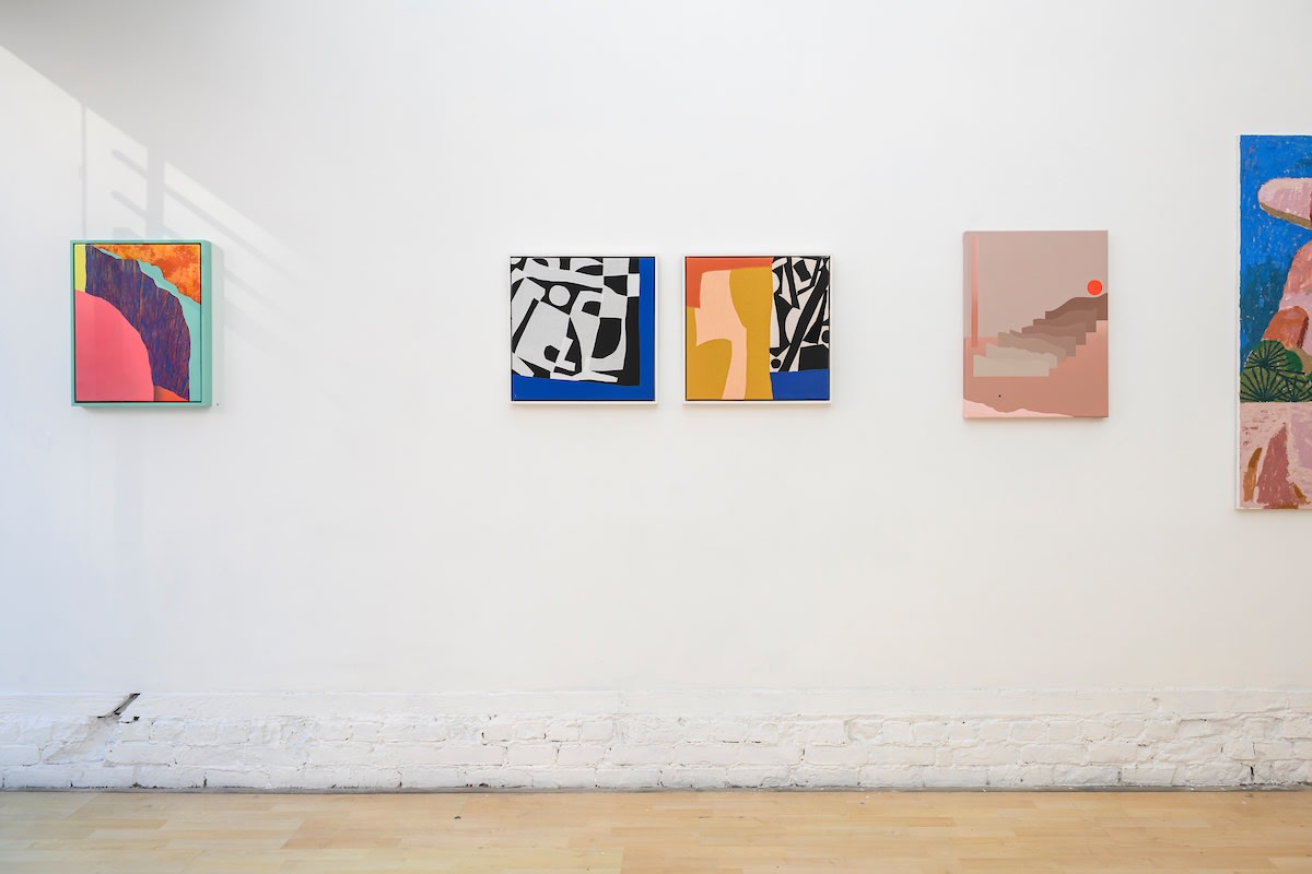 Installation image from the "In The Abstract" exhibition at Hashimoto Contemporary SF