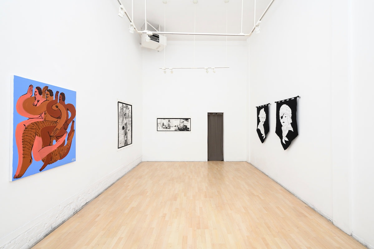 Installation image from the "4x8 Bridges" exhibition at Hashimoto Contemporary SF