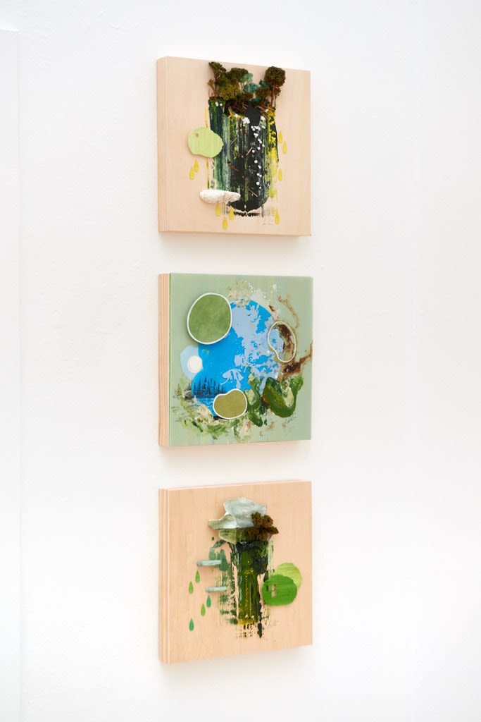 Installation image from Gregory Euclide's  "Preservation Paradox" at Hashimoto Contemporary SF