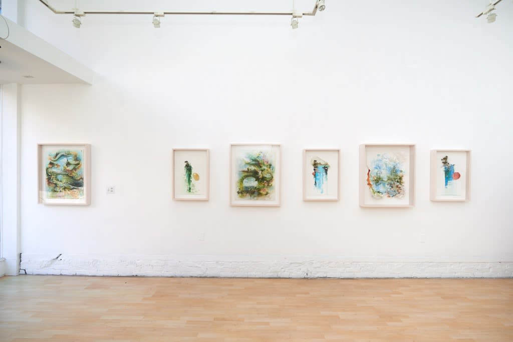 Installation image from Gregory Euclide's  "Preservation Paradox" at Hashimoto Contemporary SF