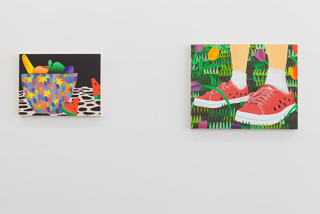 Installation image from Gabe Langholtz & Karen Lederers exhibition "Common Place" at Hashimoto Contemporary NYC