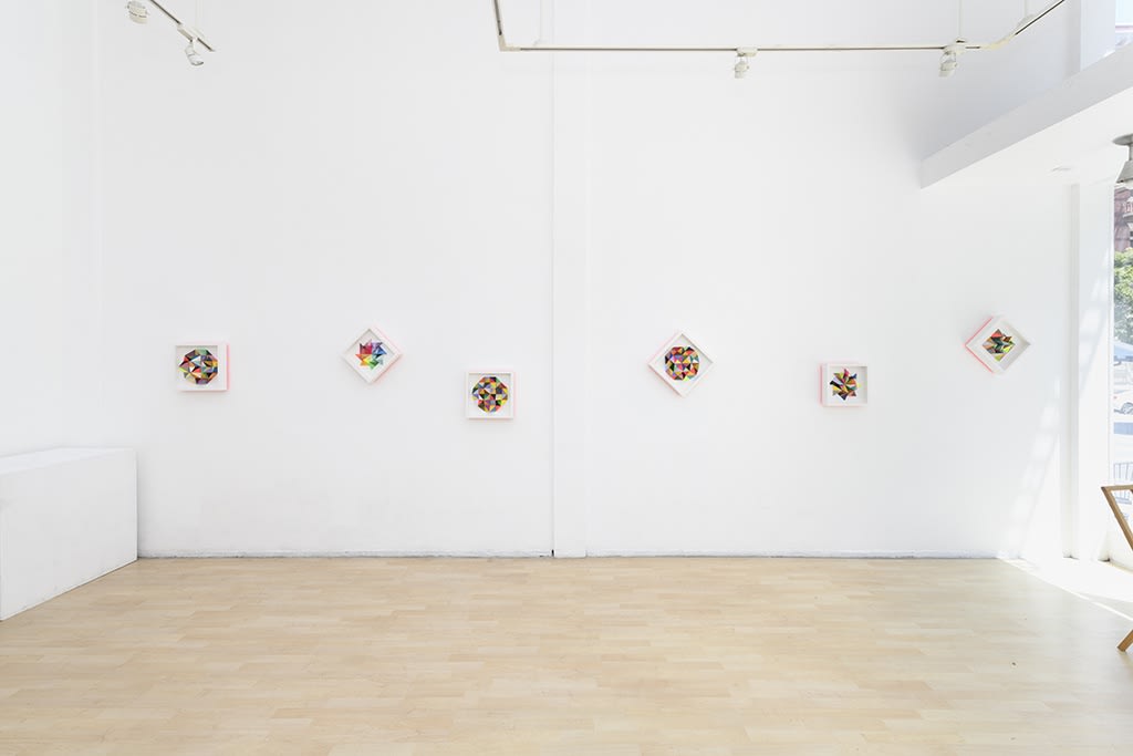 Installation image from Sean Newport's "The Garden" exhibition at Hashimoto Contemporary SF