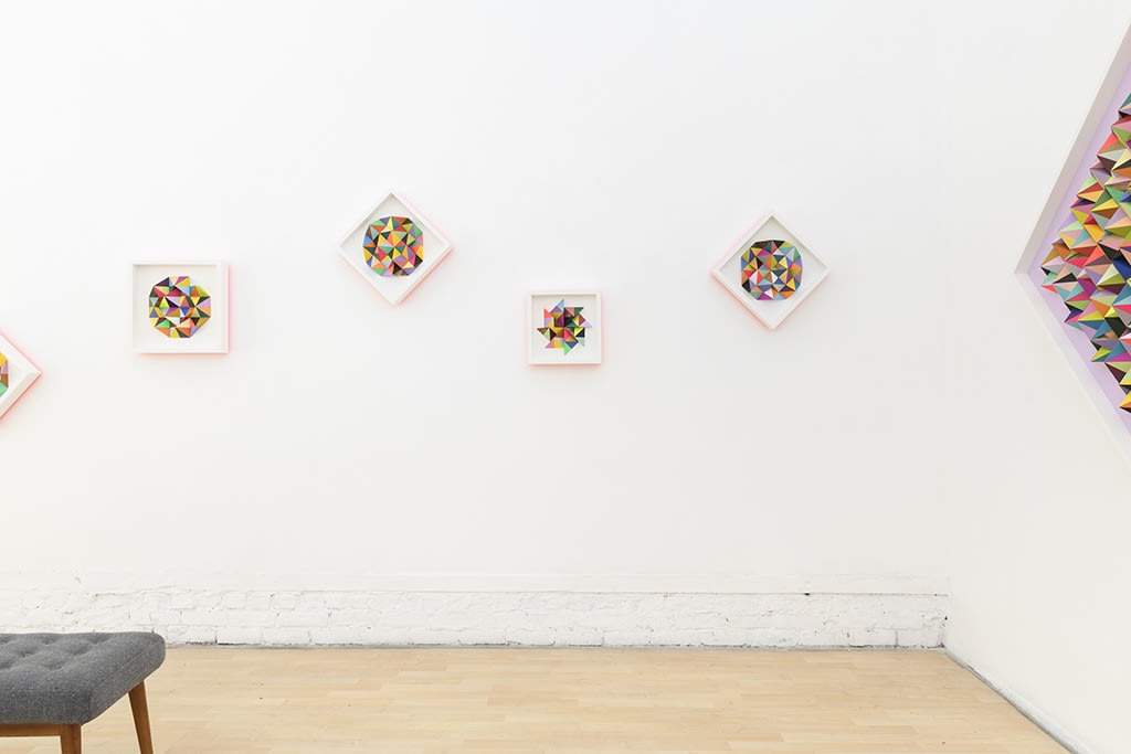 Installation image from Sean Newport's "The Garden" exhibition at Hashimoto Contemporary SF