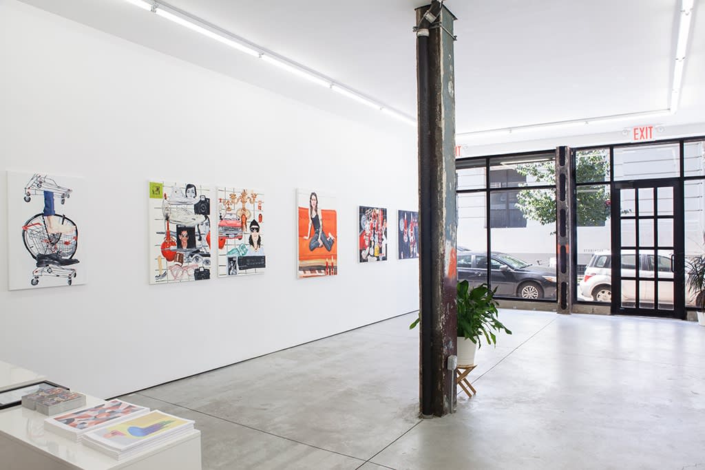 Installation image from Emilio Villalba's "People & Things" at Hashimoto Contemporary NYC
